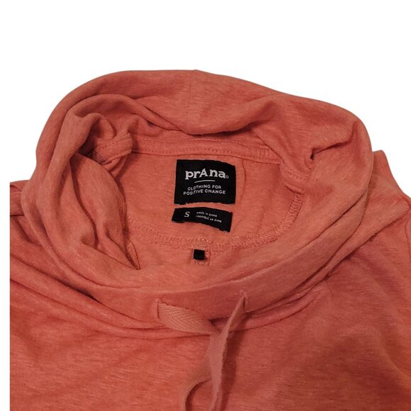Prana Cozy Up Barmsee Tank Fresca Heather/Coral Orange Womens S High Neck - Picture 6 of 12